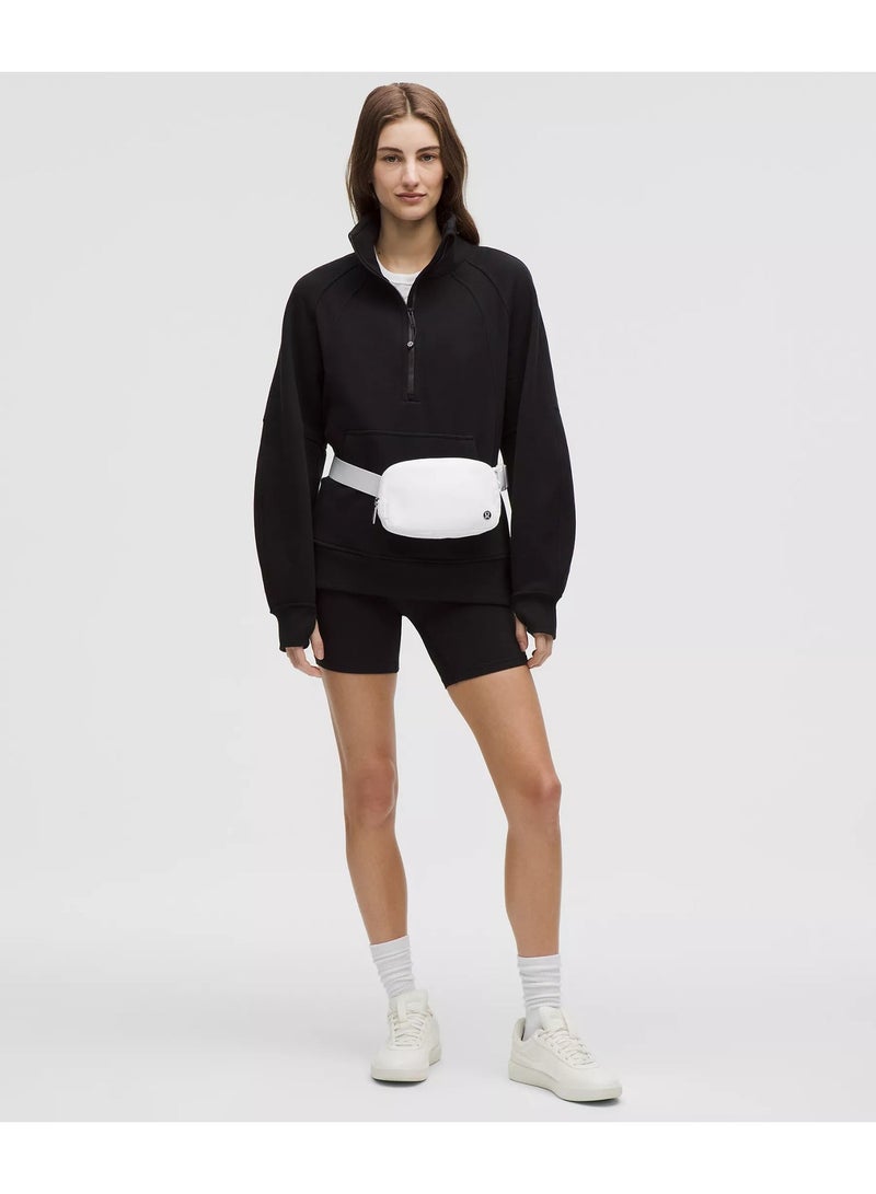 لولوليمون حقيبة حزام صغيرة الحجم في كل مكان، أساسية بدون استخدام اليدين مع جيوب بسحاب لتوفير الراحة أثناء التنقل، باللون الأبيض - Image 2